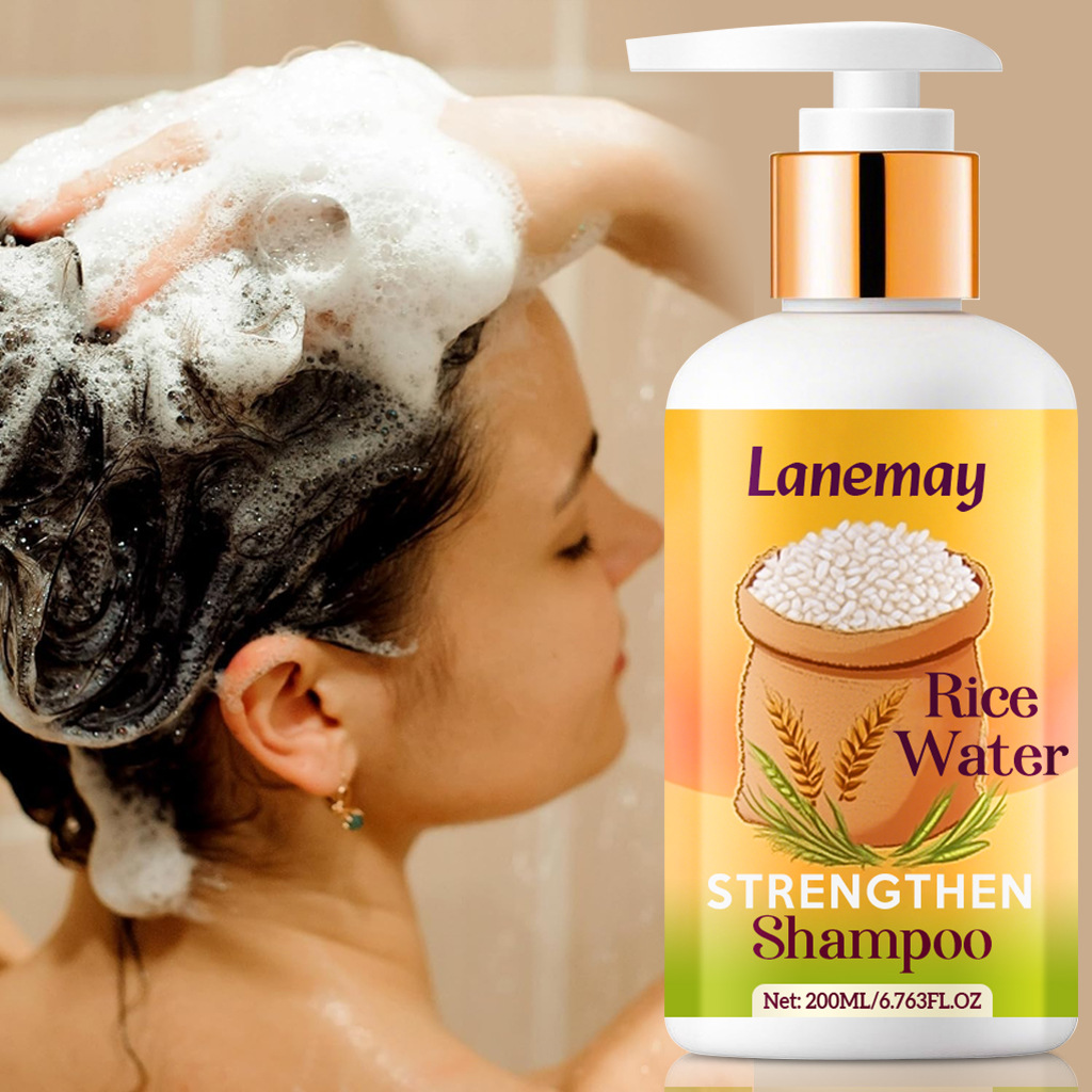 Hair Care With Rice Water - Szampon wzmacniający z wodą ryżową –