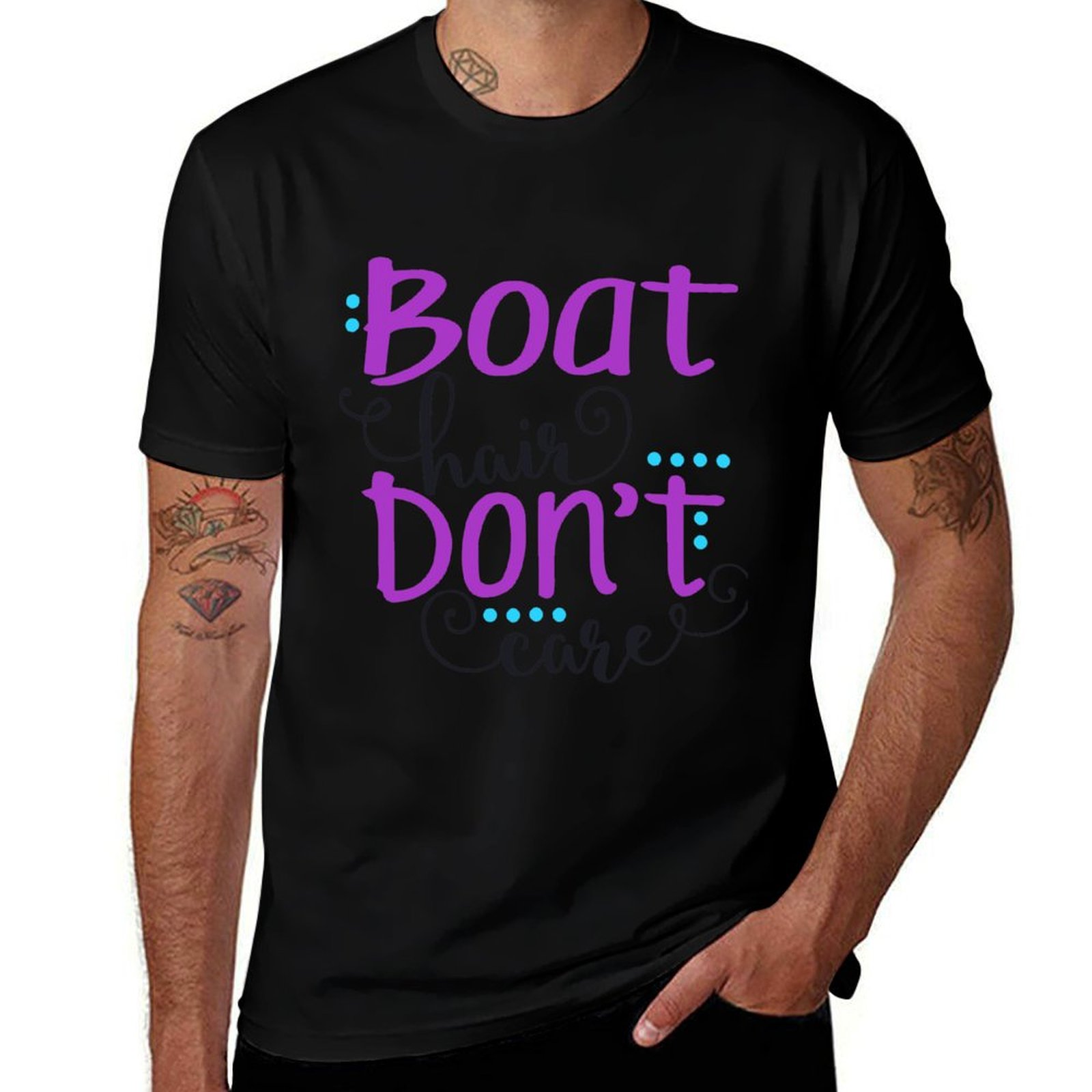 Hair Care Works - Koszulka Boat Hair Don't Care, luźny