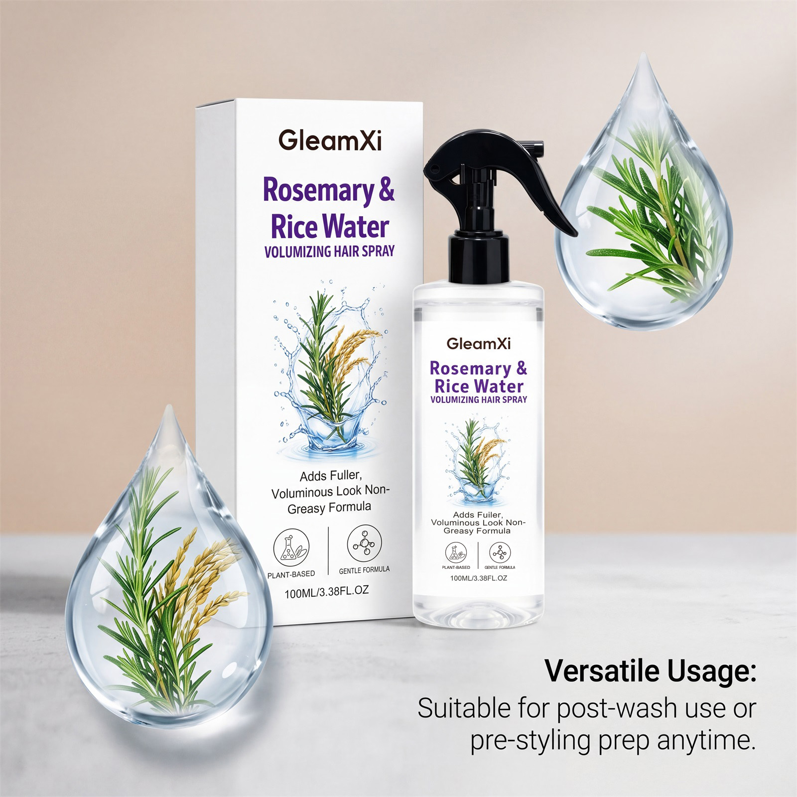 Spray z wodą ryżową do zwiększ – Hair Care With Rice Water recenzja i cena