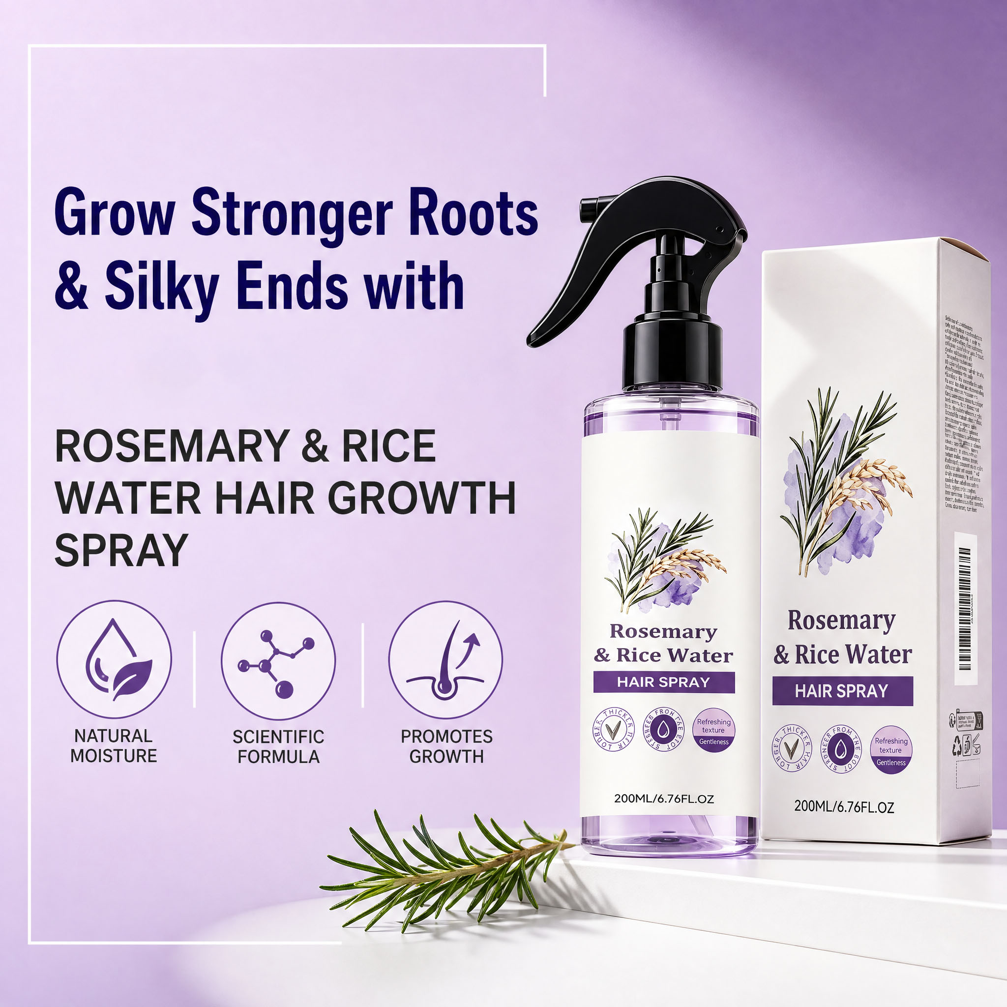 Spray z wodą ryżową i rozmaryn – Hair Care With Rice Water recenzja i cena